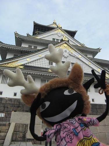 大阪城天守閣に上らんとするオレ